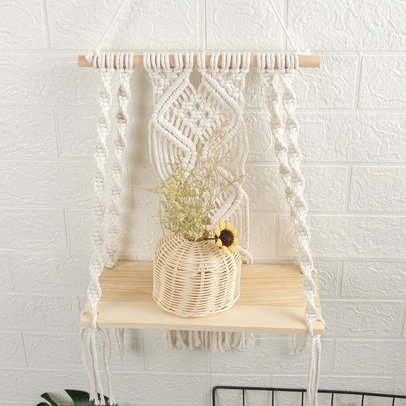 Hand - Woven Tapestry Cotton Rope Wall Hanging