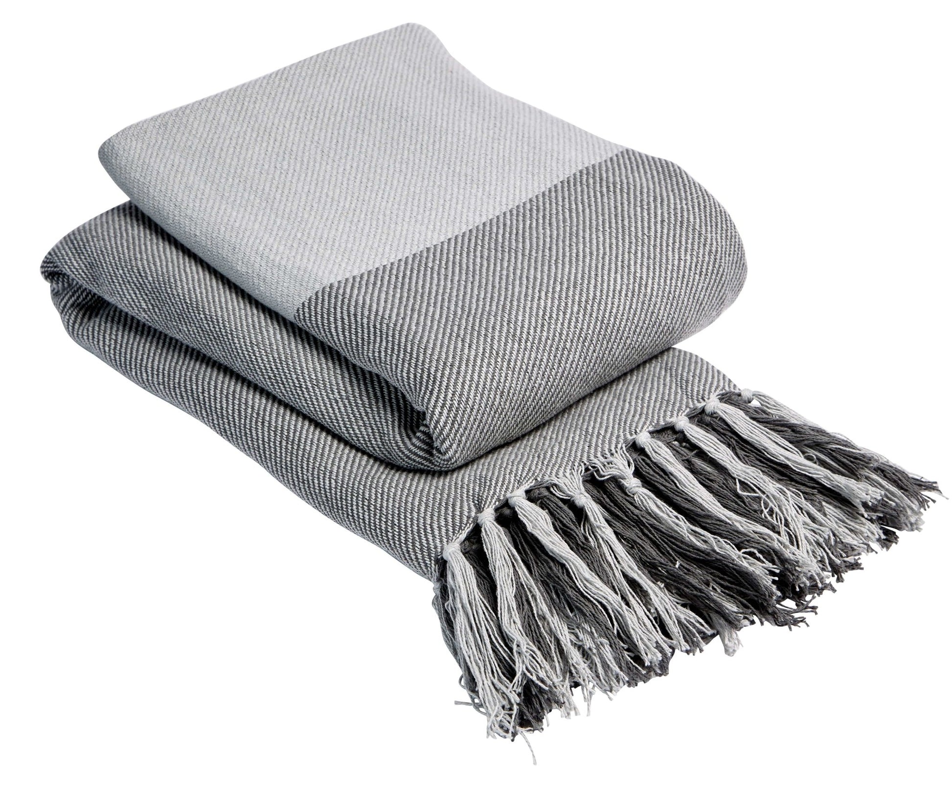 Handwoven Large Check Pure Indian Cotton Throw Blanket with Tassels Eco - Friendly Home Decor in Multiple Sizes