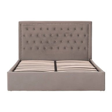 Hannah Grey Ottoman King Bed