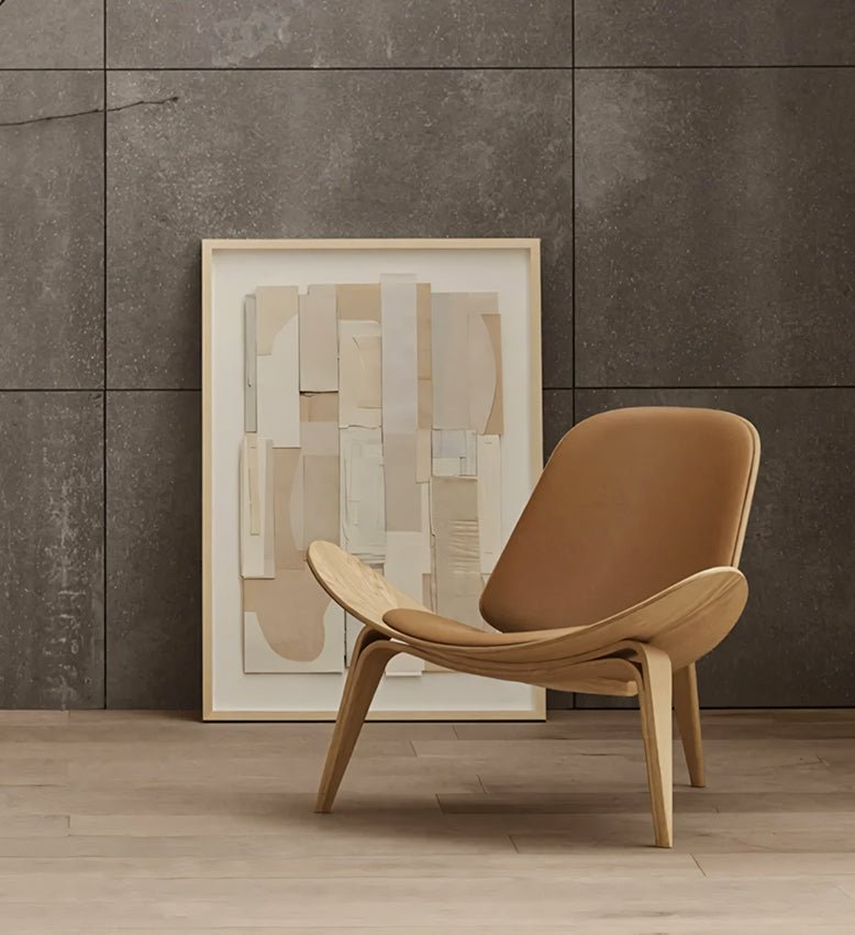 Hans Wegner CH07 Shell Chair, Brown & Oak