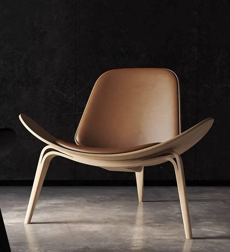 Hans Wegner CH07 Shell Chair, Brown & Oak
