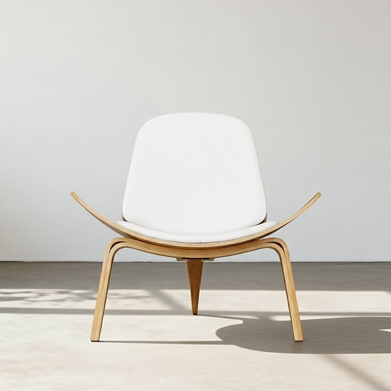 Hans Wegner CH07 Shell Chair, White & Oak