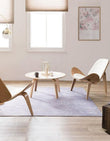 Hans Wegner CH07 Shell Chair, White & Oak