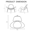 Hans Wegner CH07 Shell Chair, White & Oak