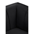 Hansa Two Seat Black Velvet Sofa
