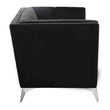 Hansa Two Seat Black Velvet Sofa