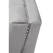 Hansa Two Seat Grey Velvet Sofa