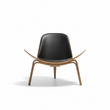 Hans Wegner CH07 Shell Chair, Black & Walnut