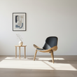 Hans Wegner CH07 Shell Chair, Black & Walnut