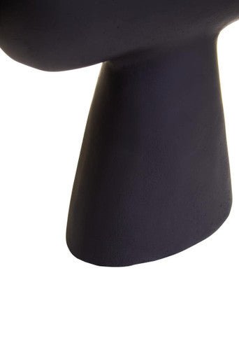 Hapax Abstract Large Black Vase
