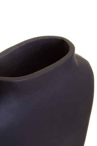 Hapax Abstract Large Black Vase