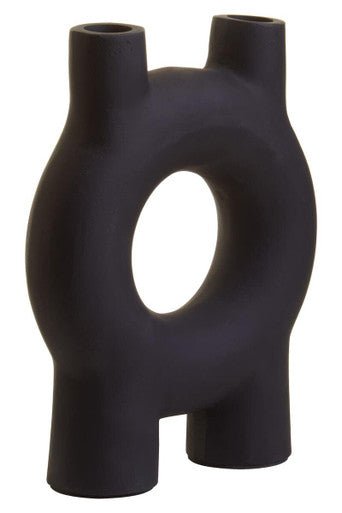 Hapax Small Black Candle Holder