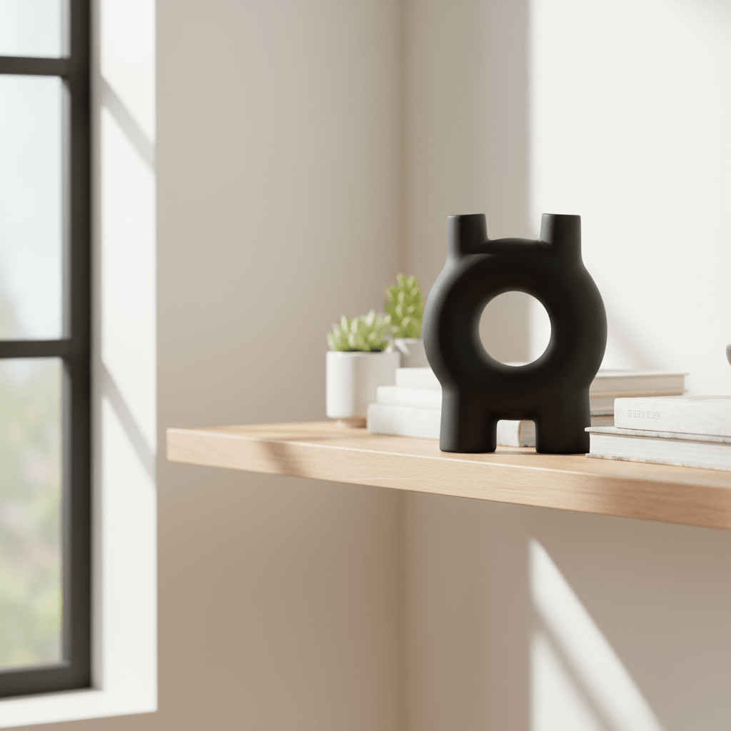 Hapax Small Black Candle Holder