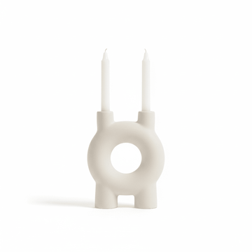 Hapax Small Cream Candle Holder