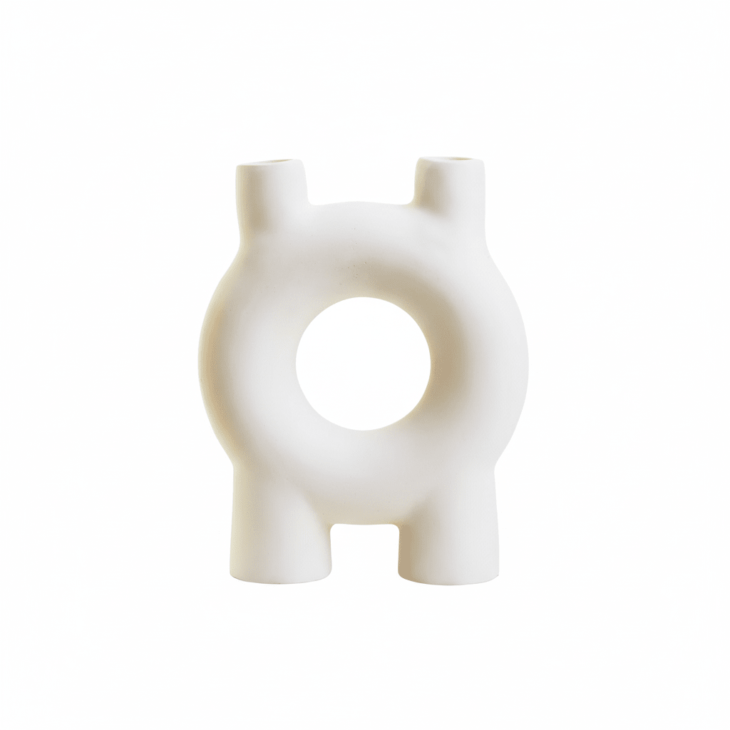 Hapax Small Cream Candle Holder