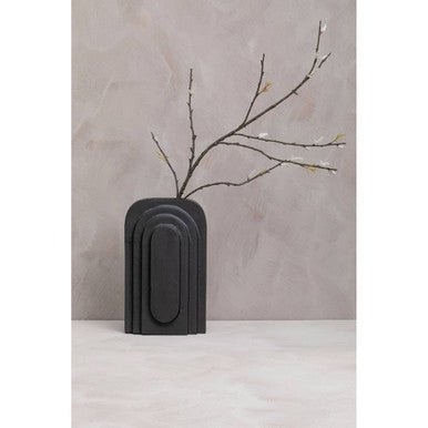 Hapax Tall Matt Black Finish Vase