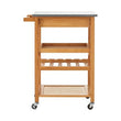Harlow Bamboo One Drawer Kitchen Trolley