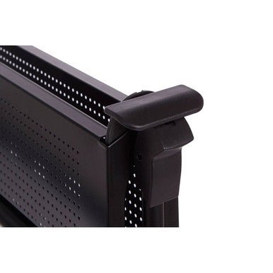 Harlow Black Rectangular Folding Kitchen Trolley