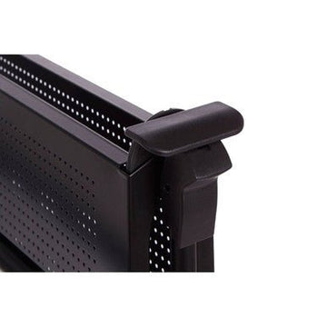 Harlow Black Rectangular Folding Kitchen Trolley