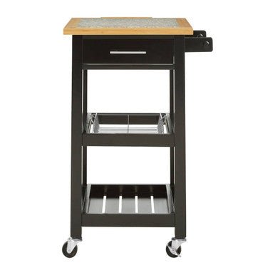 Harlow Glenn Kitchen Trolley with Granite Top