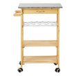Harlow Glenn Pinewood Large Kitchen Trolley