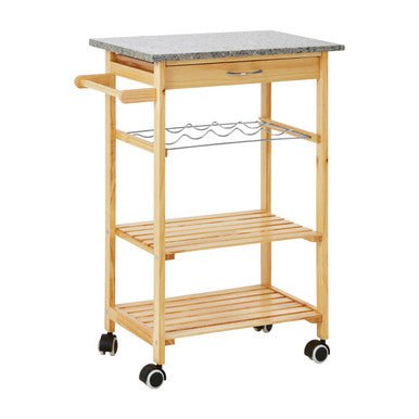 Harlow Glenn Pinewood Large Kitchen Trolley
