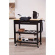 Harlow Glenn Wide Kitchen Trolley with Granite Top