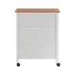 Harlow White and Bamboo Top 1 Drawer Kit