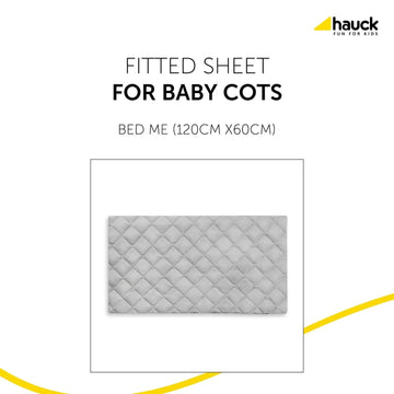 Hauck Bed Me Travel Cot Fitted Sheet 120x60 cm - Beige