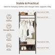 Heavy Duty Garment Rack, Wardrobe Storage Rack, Hall Tree Clothes Rack, Adjustable Shelves, Portable Organizer