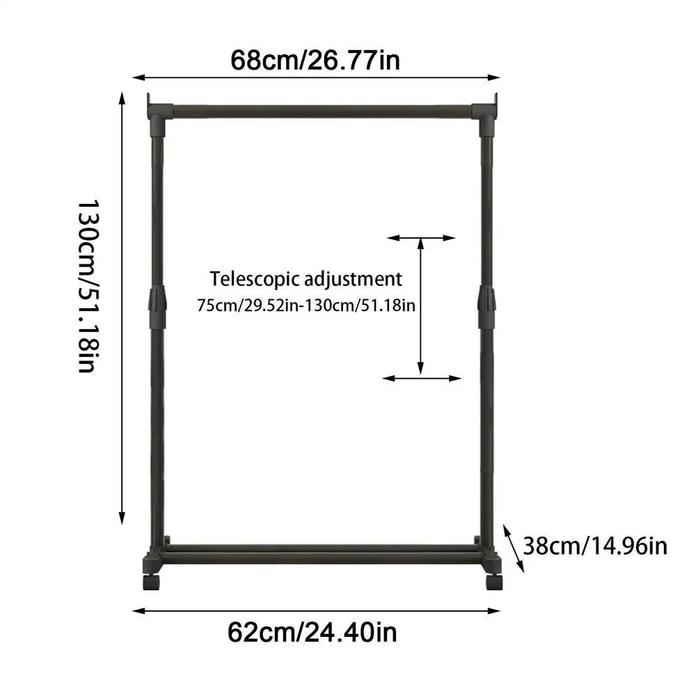 Heavy - Duty Telescopic Clothes Rack