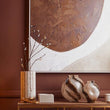 Heba Brushstroke Design Large Glass Vase