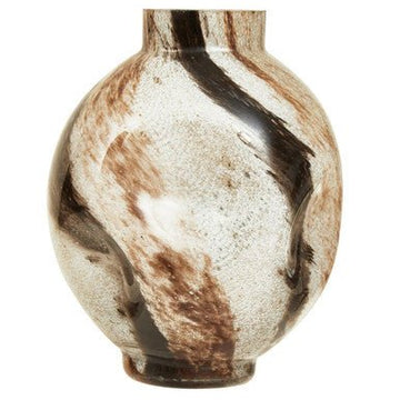 Heba Brushstroke Design Small Glass Vase