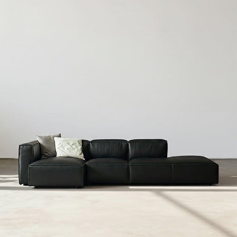 Hebe Three Seater / Four Seater Corner Sofa, Real Leather