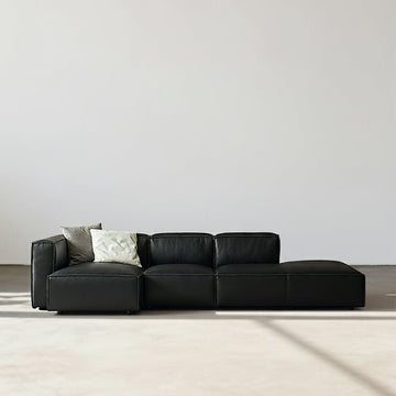 Hebe Three Seater / Four Seater Corner Sofa, Real Leather