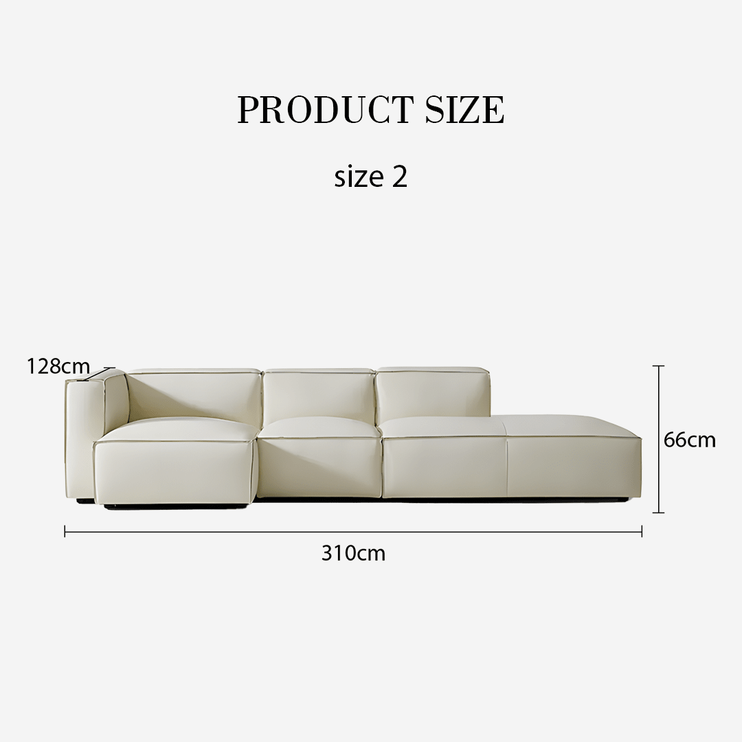 Hebe Three Seater / Four Seater Corner Sofa, Real Leather