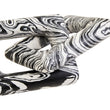 Helsa Black And White Marble Two Link Chain