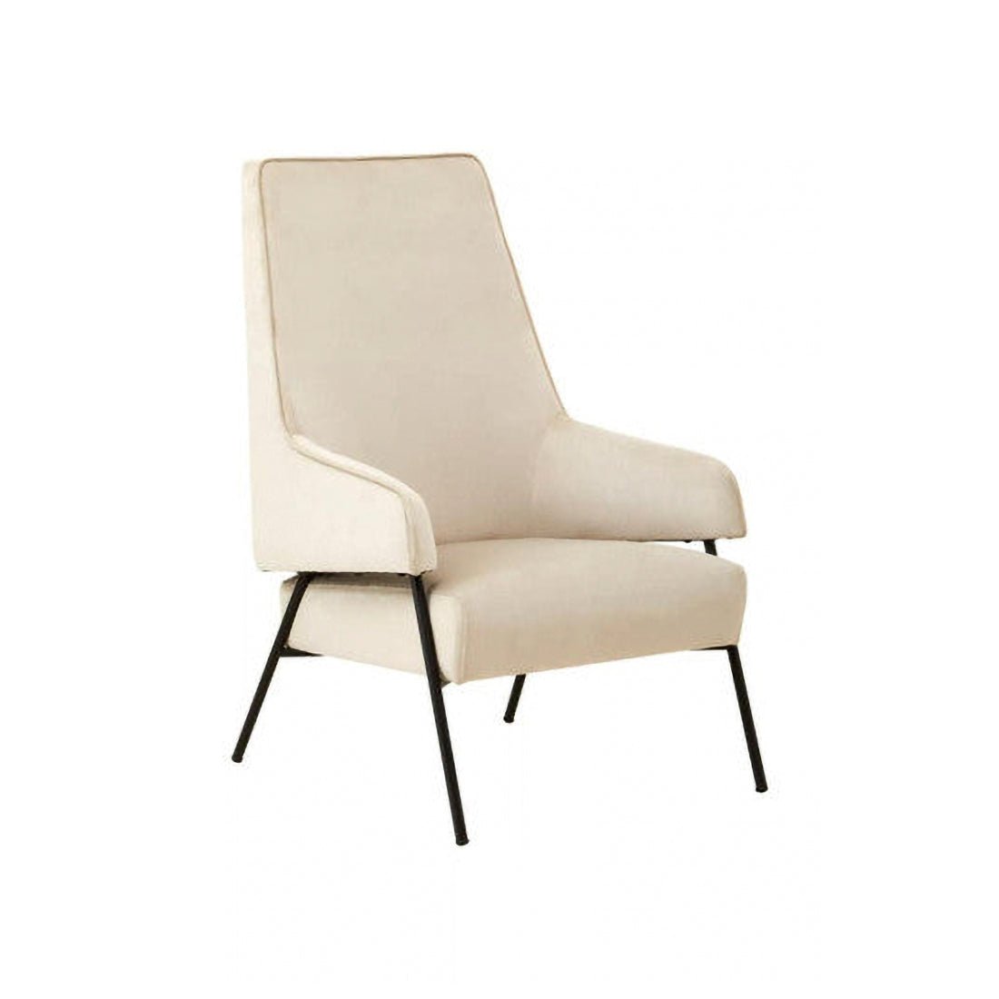 Henia Cream Velvet Chair