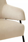 Henia Cream Velvet Chair