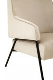 Henia Cream Velvet Chair