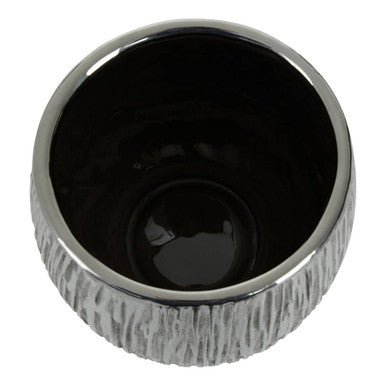 Hesper Small Silver Ceramic Planter