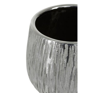 Hesper Small Silver Ceramic Planter