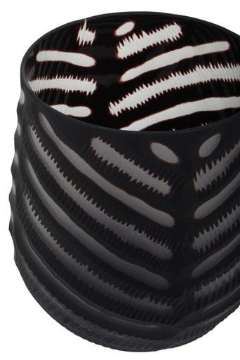 Hessa Small Chevron Cut Vase