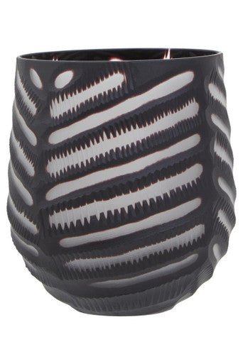 Hessa Small Chevron Cut Vase