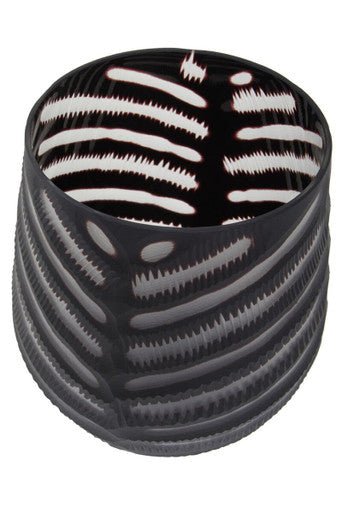 Hessa Small Chevron Cut Vase