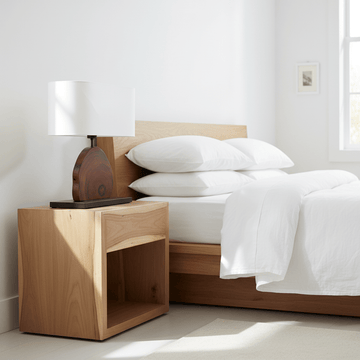 Hestina Wooden Live Edge Design Table Lamp