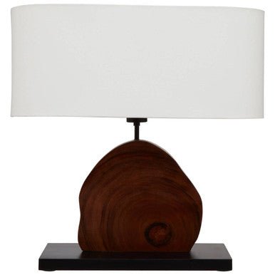 Hestina Wooden Live Edge Design Table Lamp