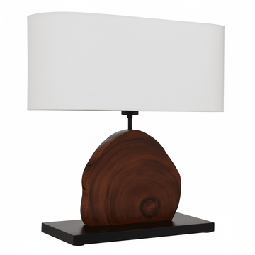 Hestina Wooden Live Edge Design Table Lamp