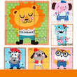 High - grade Six - face Picture Wooden Jigsaw 3D Puzzle Toys Children's Early Educational Toy Cube Jigsaw Puzzle Baby Kids Gifts