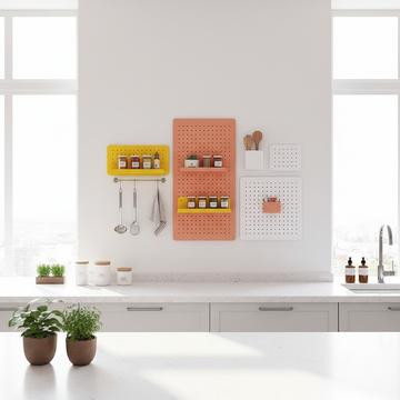 Hole Board Wall Nordic Style Study Kitchen Tool Storage Rack